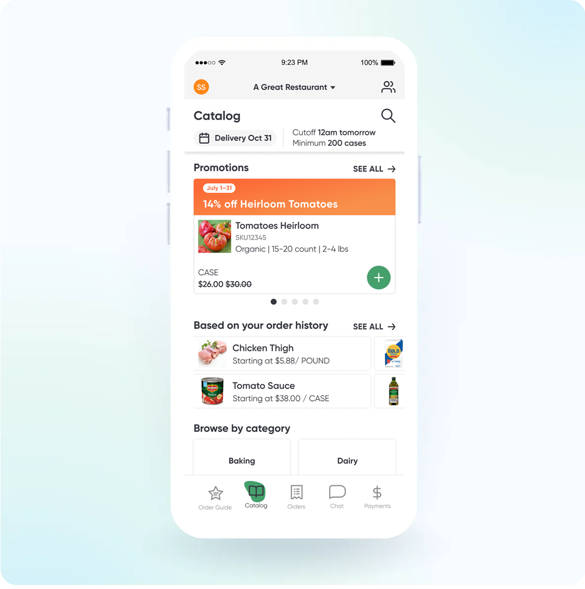 Catalog Promotions Screen Catalog Promotions Screen
